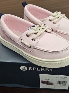 Sperry Girls Pink Boat Shoe Size 12